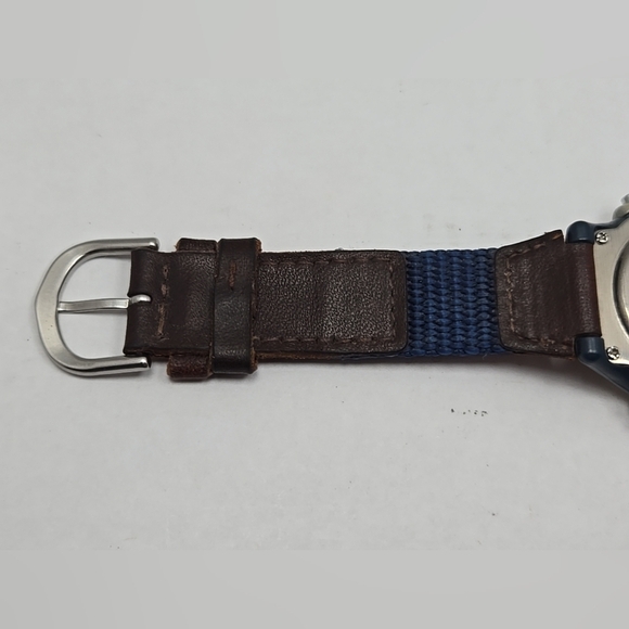 Womens Vintage 1999 Timex Expedition 35mm Digital Watch Khaki Blue New Battery - Picture 9 of 12